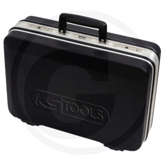 Ks tools abs hardschalen-gereedschapkoffer met geharde aluminiumramen, l460xb310xh180 mm - afsluitbaar, 30kg draagkracht
