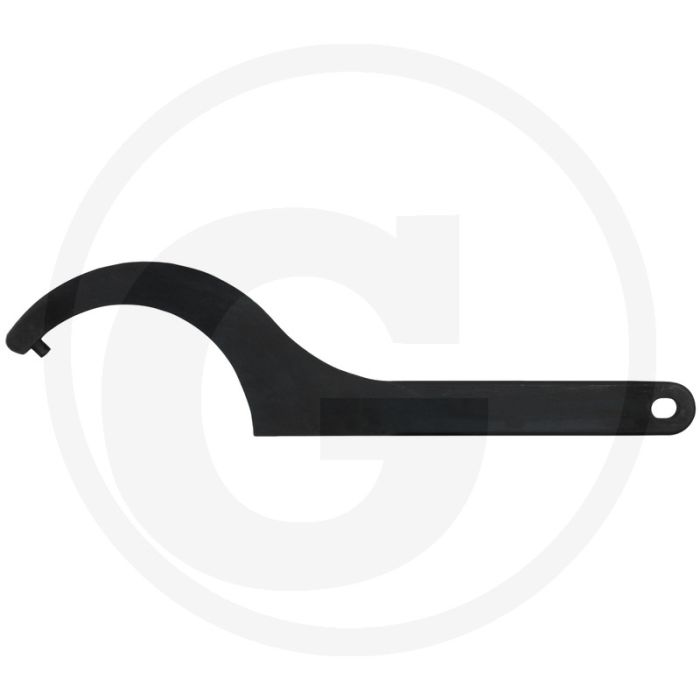 Ks tools fester hakenschlüssel mit bolzen, 95-100 mm - din 1810 form b - für kreuzlochmuttern - brüniert Ks tools fester hakenschlüssel mit bolzen, 95-100 mm - din 1810 form b - für kreuzlochmuttern - brüniert