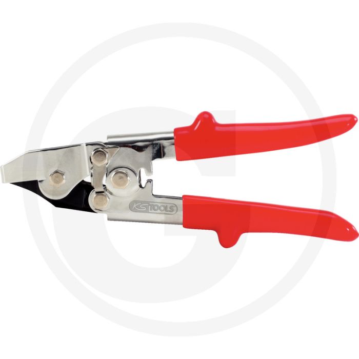 Ks tools patroonpunt-kniptang, 210 mm - vergrendelbaar, met gezahnte schneideklinge