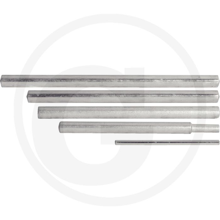 Ks tools ringstangen für rohrzange, 6x7-21x23 mm, ganz gehärtet, matt satiniert, chrom vanadium Ks tools ringstangen für rohrzange, 6x7-21x23 mm, ganz gehärtet, matt satiniert, chrom vanadium