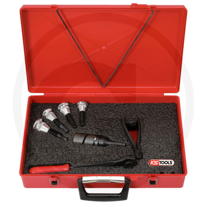 Ks tools boorset voor buizen 12-28mm, 8-delig - voor fittingloze installatie en nauwkeurig boren