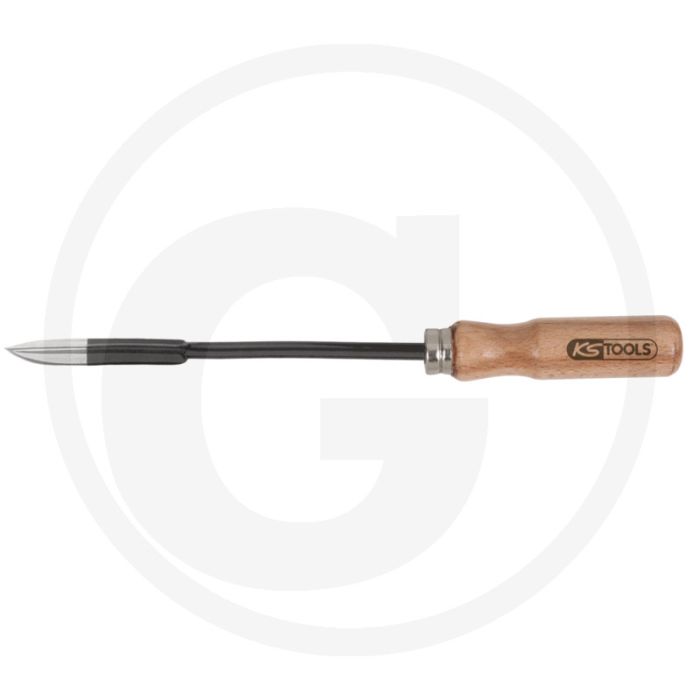 Ks tools dreikant-löffelschaber, 165mm - spezial-werkzeugstahl