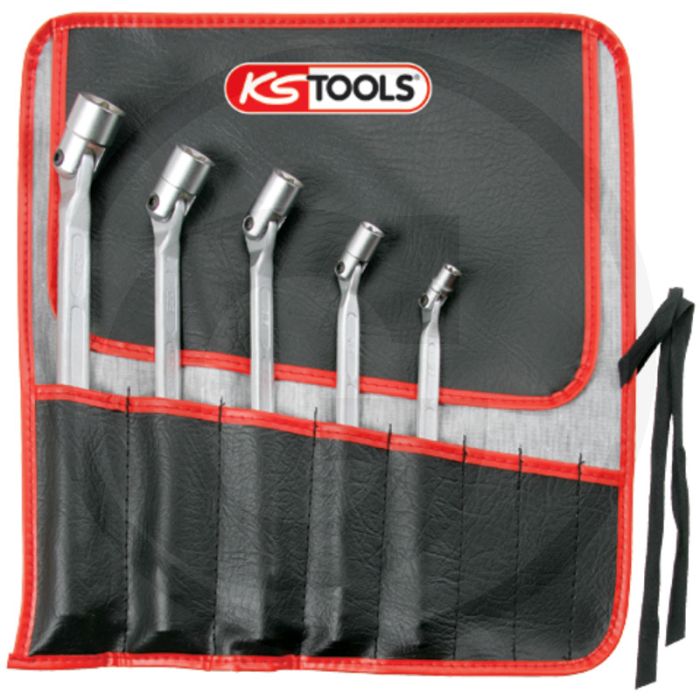Ks tools classic tx-e dubbele gewrichtsleutelset, 5-delig, e6xe8 - e22xe24, torx-e-profil met gelenk Ks tools classic tx-e dubbele gewrichtsleutelset, 5-delig, e6xe8 - e22xe24, torx-e-profil met gelenk