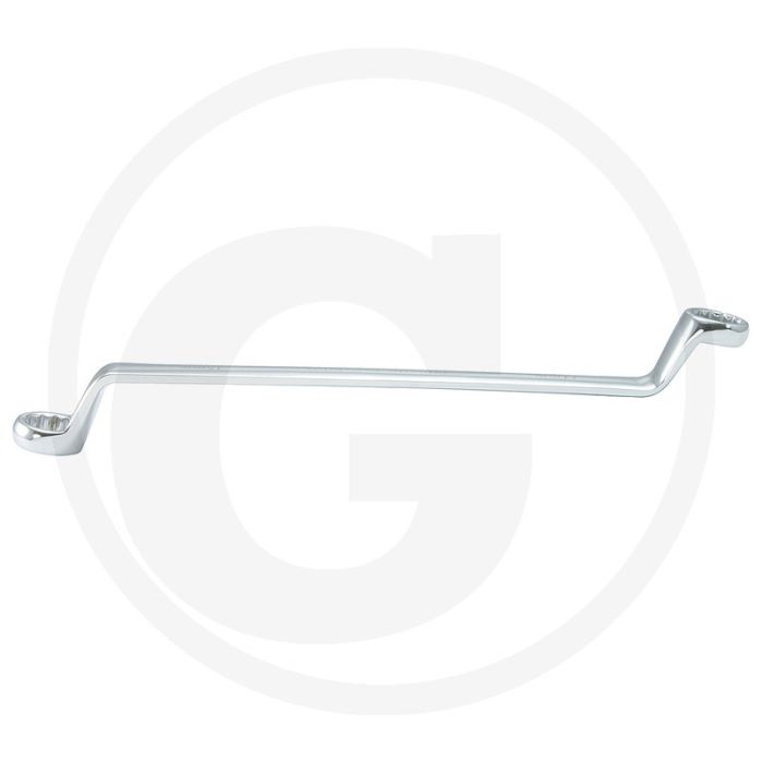 Ks tools chromeplus® dubbele ringsleutel, gebogen, 20x22 mm - flanktraction-profil, dünnwandig, hochglanz verchromt Ks tools chromeplus® dubbele ringsleutel, gebogen, 20x22 mm - flanktraction-profil, dünnwandig, hochglanz verchromt