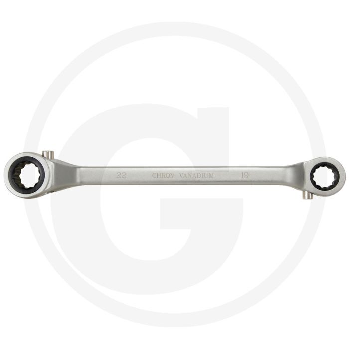 Clé à cliquet classique Ks tools, commutable, 19x22 mm, 24 dents, chrome vanadium