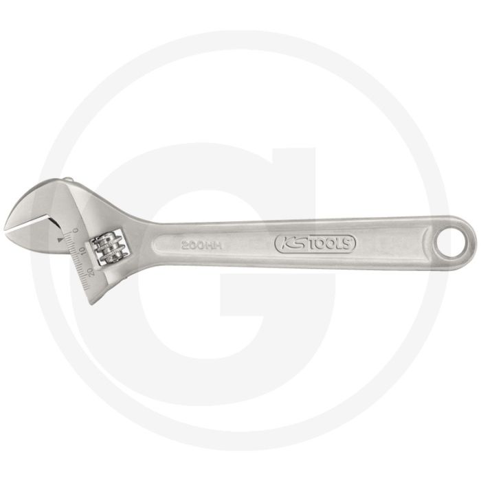 Ks tools classic schroefsleutel met 2-componenten greep, verstelbaar, 28 mm - din 3117 form a, maulstellung 15° abgewinkelt Ks tools classic schroefsleutel met 2-componenten greep, verstelbaar, 28 mm - din 3117 form a, maulstellung 15° abgewinkelt