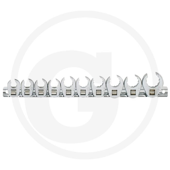 Ks tools 3/8" chromeplus® opsteek-steeksleutelset, 10-delig, 10-22 mm, 12-kant, chrom vanadium