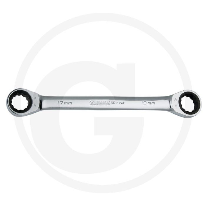 Clé à anneau à double cliquet Ks tools gearplus®, 8x9 mm - 72 dents, chrome-vanadium Clé à anneau à double cliquet Ks tools gearplus®, 8x9 mm - 72 dents, chrome-vanadium