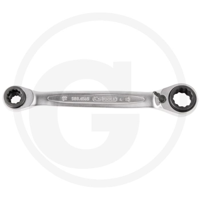 Ks tools Clé à douille à double cliquet Gearplus® 4 en 1, réversible, 14x17-18x19 mm - 72 dents Ks tools Clé à douille à double cliquet Gearplus® 4 en 1, réversible, 14x17-18x19 mm - 72 dents