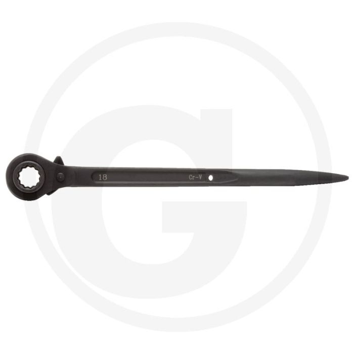 Clé à cliquet Ks Tools pour chantier, réversible, 16 x 18 mm - 12 pans, 32 dents, robuste, phosphatée Clé à cliquet Ks Tools pour chantier, réversible, 16 x 18 mm - 12 pans, 32 dents, robuste, phosphatée