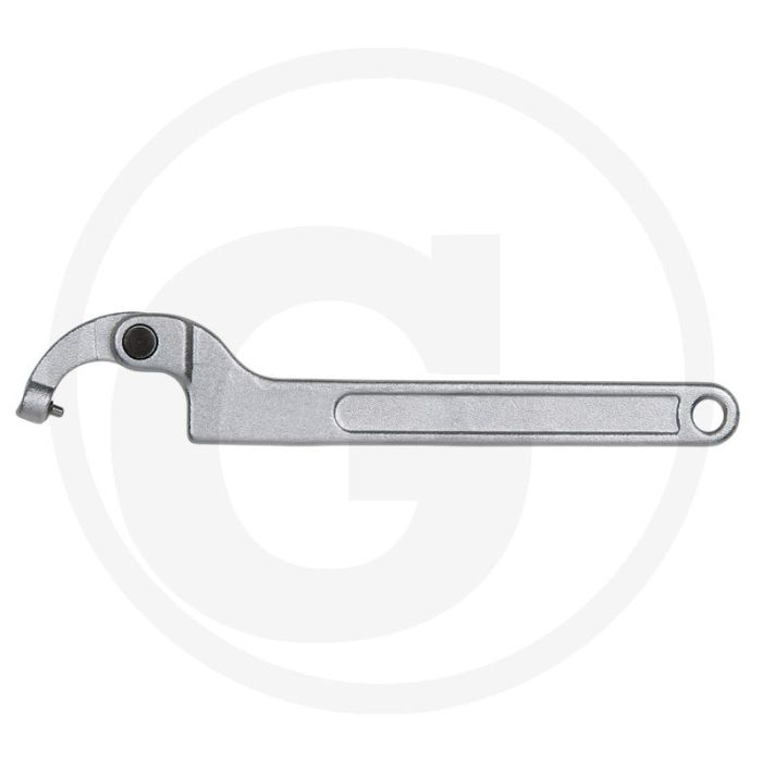 Clé coudée Ks Tools avec goupille, articulée, 50-80 mm - pour écrous à trou en croix Clé coudée Ks Tools avec goupille, articulée, 50-80 mm - pour écrous à trou en croix