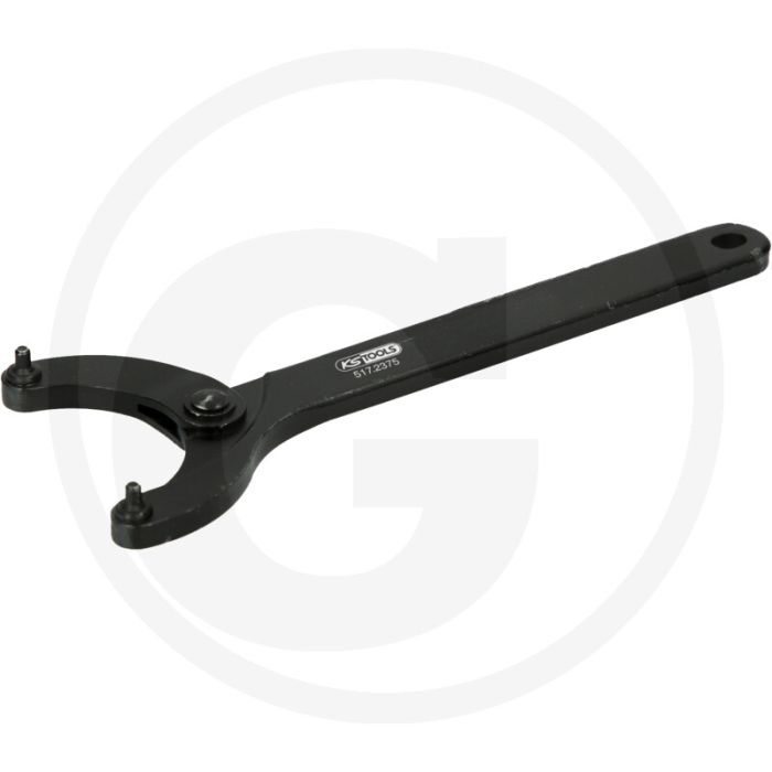 Ks tools gewricht tweegaats moersleutel, 125 - 200 mm - speciaal gereedschapsstaal