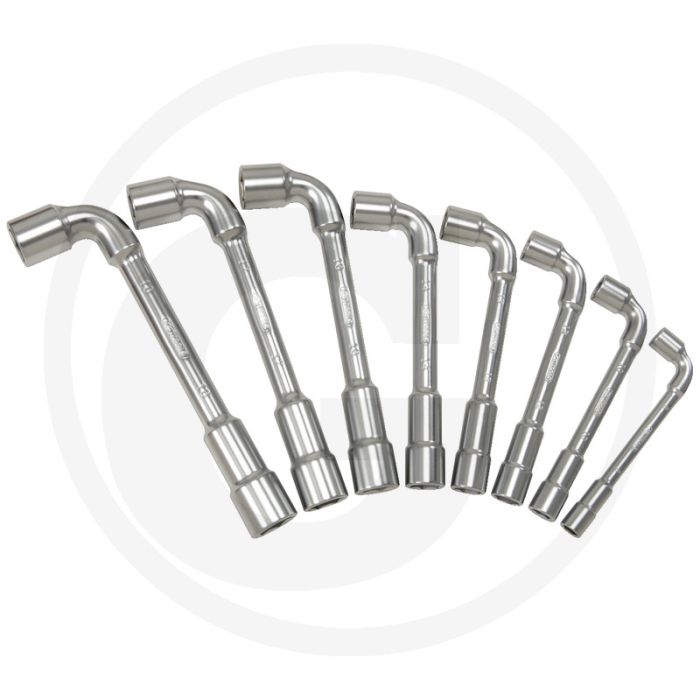 Ks tools ultimateplus dubbele pijpsleutelset, gebogen, 13-delig, 8-24 mm, 90° gekröpft, satiniert Ks tools ultimateplus dubbele pijpsleutelset, gebogen, 13-delig, 8-24 mm, 90° gekröpft, satiniert