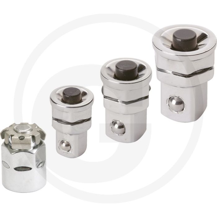 Ks tools gearplus® dop adapterset, inches, 4-delig - met druckknopf-schnelllösefunktion Ks tools gearplus® dop adapterset, inches, 4-delig - met druckknopf-schnelllösefunktion