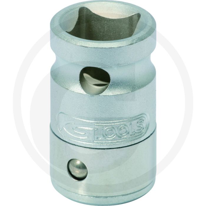 Ks tools 3/8" bit-adapter-dopsleutel met spanring, voor 10 mm bits - matt satiniert Ks tools 3/8" bit-adapter-dopsleutel met spanring, voor 10 mm bits - matt satiniert