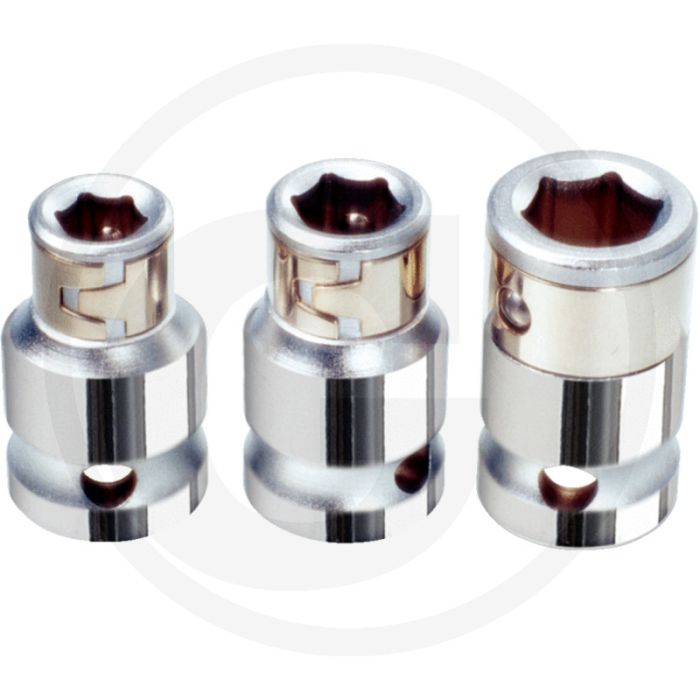 Ks tools 3/8" chromeplus® bit-adapter-dopsleutel voor 1/4" bits - hoogglans verchroomd - 3/8" vierkantaandrijving - 20g Ks tools 3/8" chromeplus® bit-adapter-dopsleutel voor 1/4" bits - hoogglans verchroomd - 3/8" vierkantaandrijving - 20g