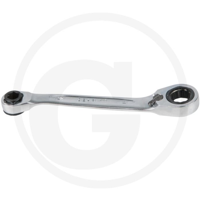 Ks tools Clé à cliquet réversible à passage direct 11 mm + 1/4" - tête de cliquet compacte à 72 dents Ks tools Clé à cliquet réversible à passage direct 11 mm + 1/4" - tête de cliquet compacte à 72 dents