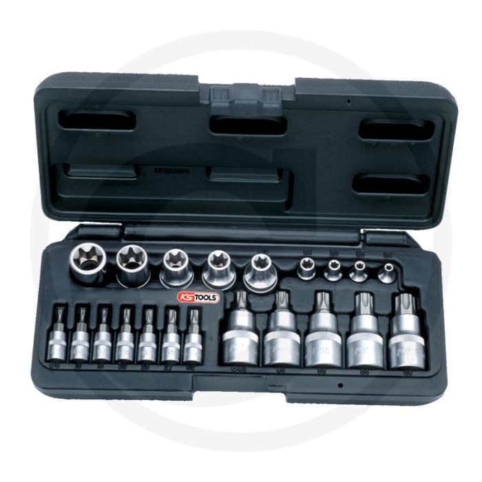 Ks tools tx schlüsselsatz, 21-teilig - chrom vanadium - kunststoffkoffer Ks tools tx schlüsselsatz, 21-teilig - chrom vanadium - kunststoffkoffer