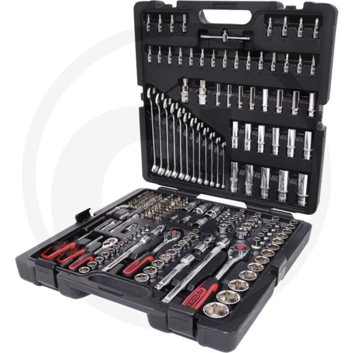 Ks tools 1/4" + 3/8" + 1/2" chromeplus steckschlüssel-satz, 216-tlg. 6-kant, flanktraction-profil, chrom vanadium Ks tools 1/4" + 3/8" + 1/2" chromeplus steckschlüssel-satz, 216-tlg. 6-kant, flanktraction-profil, chrom vanadium