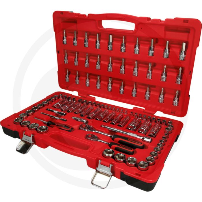 Ks tools 100-delige chromeplus steckschlüssel-satz - chrom vanadium - gerändeld