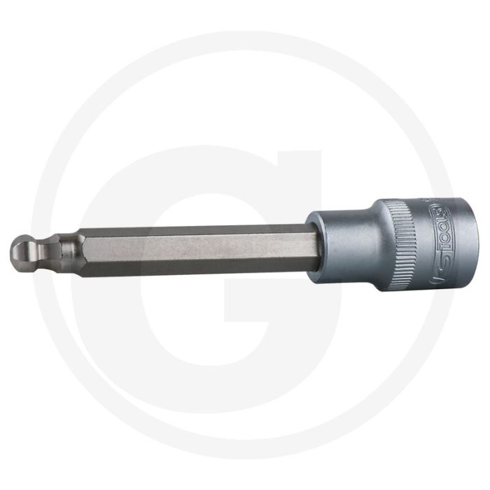 Ks tools 1/2" bit-stecknuss innensechskant mit kugelkopf, l - lange ausführung, chrom vanadium stahl Ks tools 1/2" bit-stecknuss innensechskant mit kugelkopf, l - lange ausführung, chrom vanadium stahl