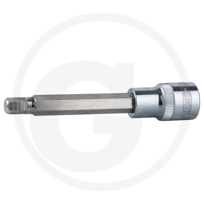 Ks tools 1/2" chromeplus® bit-dopsleutel voor binnenzeskant-schroeven, lang, 9 mm - lange uitvoering, chroom vanadium Ks tools 1/2" chromeplus® bit-dopsleutel voor binnenzeskant-schroeven, lang, 9 mm - lange uitvoering, chroom vanadium