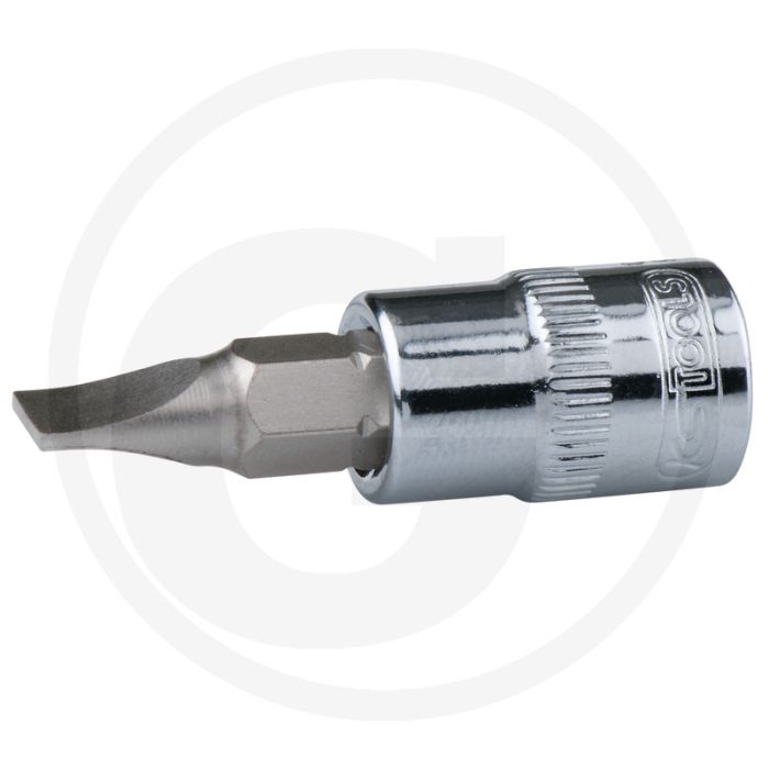 Ks tools 1/2" chromeplus® bit-dopsleutel voor zaagsnede-schroeven, 14 mm - hoogglans verchroomd, 25x25x60 mm