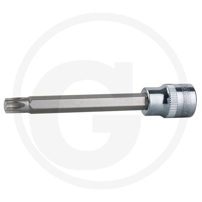 Ks tools 1/2" chromeplus bit-stecknuss tx-stern, lang, t80 - lange ausführung, chrom vanadium stahl
