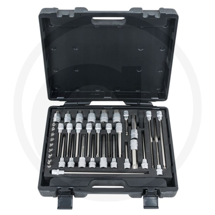 Ks tools 1/4"+1/2" automotive bit-dopsleutelset, 38-delig - chrom vanadium, in kunststofkoffer Ks tools 1/4"+1/2" automotive bit-dopsleutelset, 38-delig - chrom vanadium, in kunststofkoffer