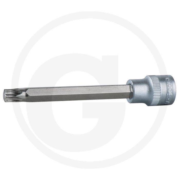 Ks tools 3/8" bit-dopsleutel voor tx-schroeven, lang, kracht, t50 - torx profiel, 100mm lengte Ks tools 3/8" bit-dopsleutel voor tx-schroeven, lang, kracht, t50 - torx profiel, 100mm lengte