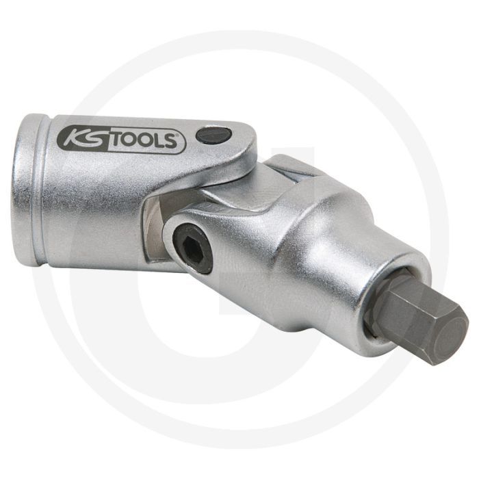 Ks tools 3/8" bit-stecknuss mit gelenk für innensechskant-schrauben am bremssattel, 7mm - ideal für bremssattelmontage - chrom vanadium
