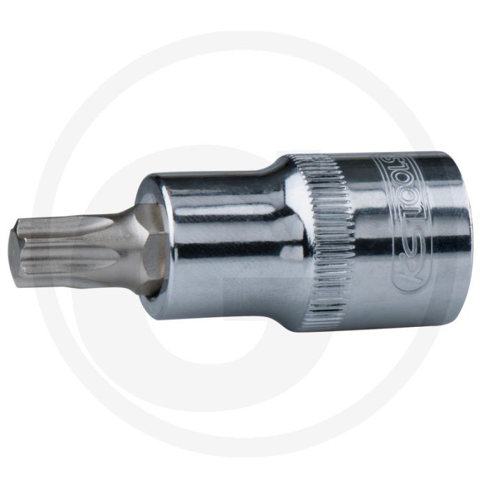 Ks tools 3/8" chromeplus® bit-dopsleutel voor tx-schroeven, t45 - hoogglans verchroomd, 50g