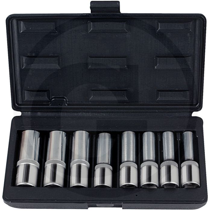 Ks tools 1/2" chromeplus® dopsleutel tx-e-satz, lang, 8-delig, e10-e24 - lange uitvoering, hoogglans verchroomd Ks tools 1/2" chromeplus® dopsleutel tx-e-satz, lang, 8-delig, e10-e24 - lange uitvoering, hoogglans verchroomd