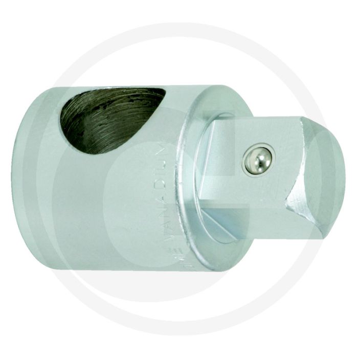 Ks tools 1" glijstuk, voor verlengstuk - vierkantantrieb, matt satiniert, 104x60x61mm