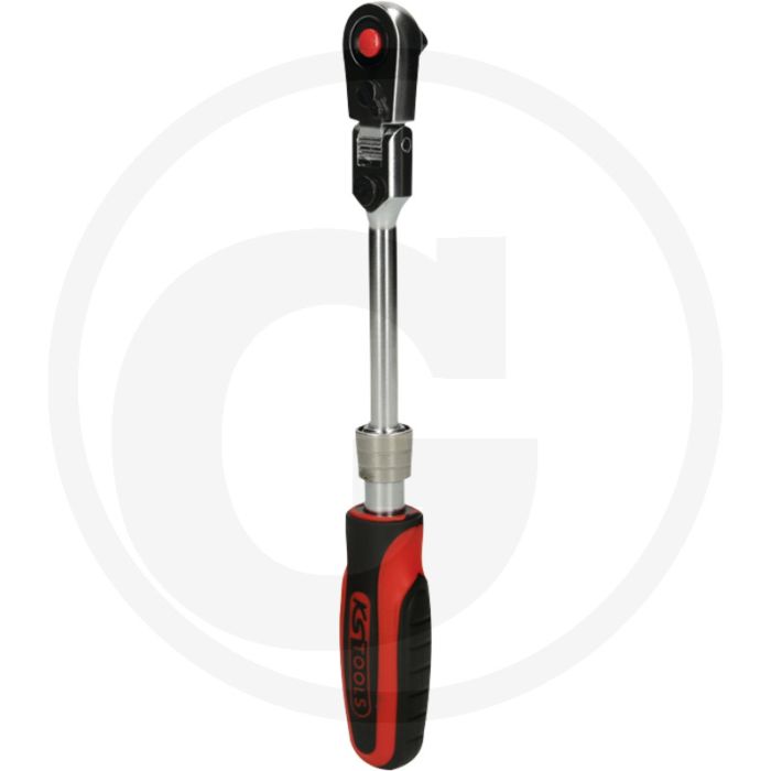 Ks tools 1/4" slimpower teleskop-gelenk-umschaltknarre - 72-zahn ratschenmechanismus