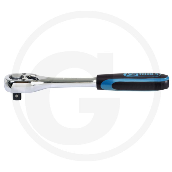 Ks tools 1/4" chromeplus® omschakelbare ratel, 72 tanden - ergonomisch ontwerp
