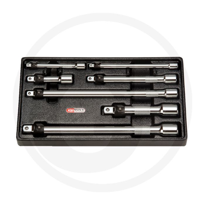 Ks tools 7-delig chromeplus® lokplus-verlengstukset met kogel ontgrendeling Ks tools 7-delig chromeplus® lokplus-verlengstukset met kogel ontgrendeling