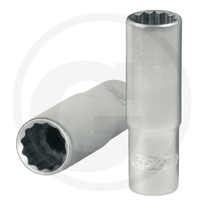 Ks tools 1/2" bougiedopsleutel, 14 mm - lange uitvoering met flanktraction-profiel