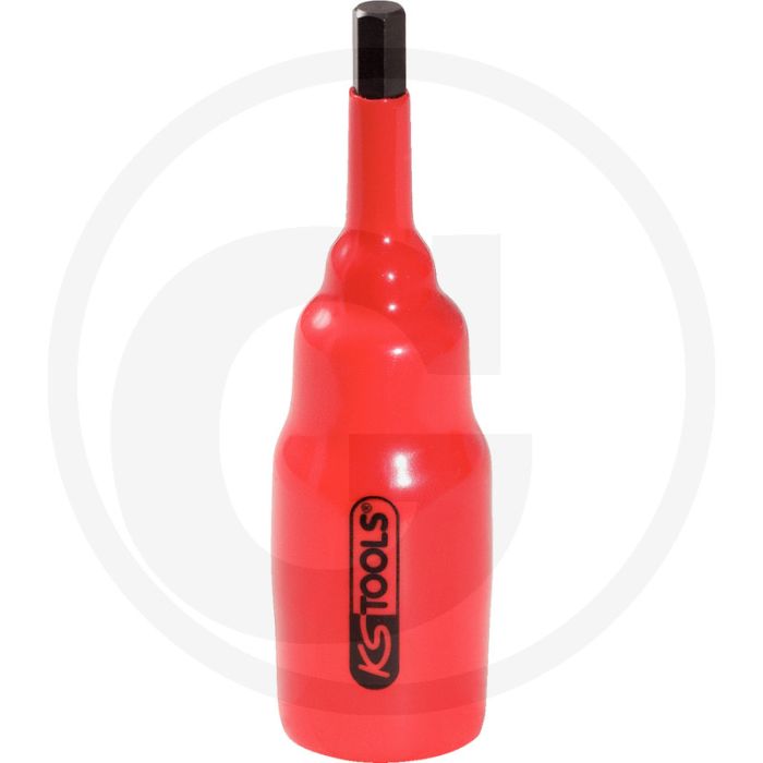 Ks tools 1/2" isolierte bit-stecknuss für binnenzeskant-schrauben, 19 mm - innensechskant, tauchisolierung, din 3120, iso 1174, brüniert, chrom vanadium Ks tools 1/2" isolierte bit-stecknuss für binnenzeskant-schrauben, 19 mm - innensechskant, tauchisolierung, din 3120, iso 1174, brüniert, chrom vanadium