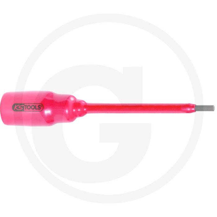 Ks tools 1/2" isolierte bit-stecknuss für binnenzeskant-schrauben, lang, 5 mm - dompelisolatie nach iec 60900