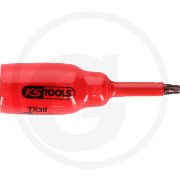 Ks tools 1/2" bit-stecknuss mit schutzisolierung für tx-ste - 1000v-zertifizierung