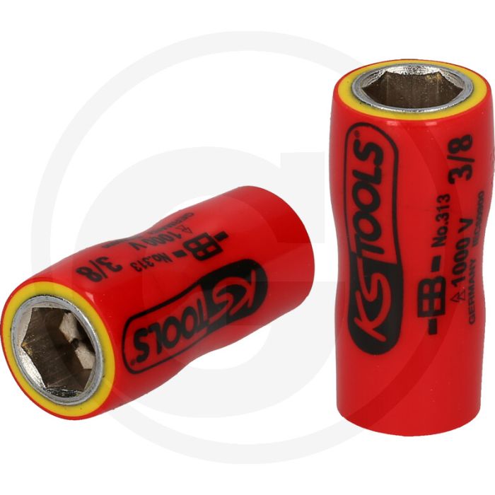 Ks tools 1/4" stecknuss mit schutzisolierung, 1/4" - tauchisolierung nach iec 60900