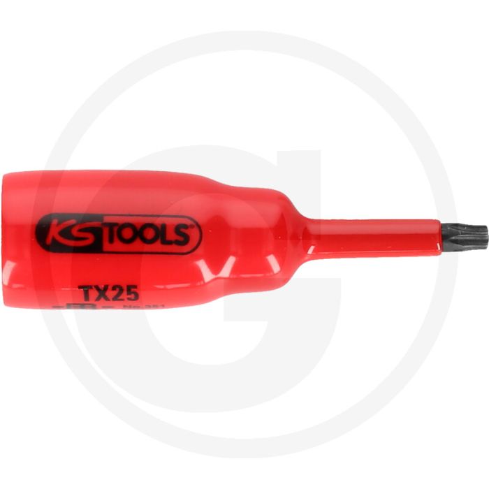 Ks tools 3/8" bit-stecknuss mit schutzisolierung für tx-ste - 1000v zertifizierung Ks tools 3/8" bit-stecknuss mit schutzisolierung für tx-ste - 1000v zertifizierung
