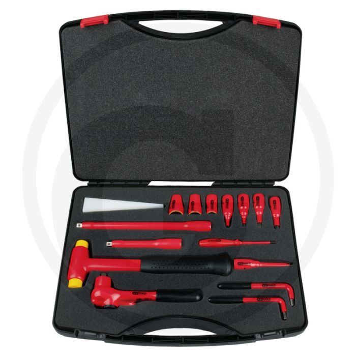 Ks tools geïsoleerde dopsleutelset, 16-dlg. - 1000volt gsdompelisolatie conform din en 60900