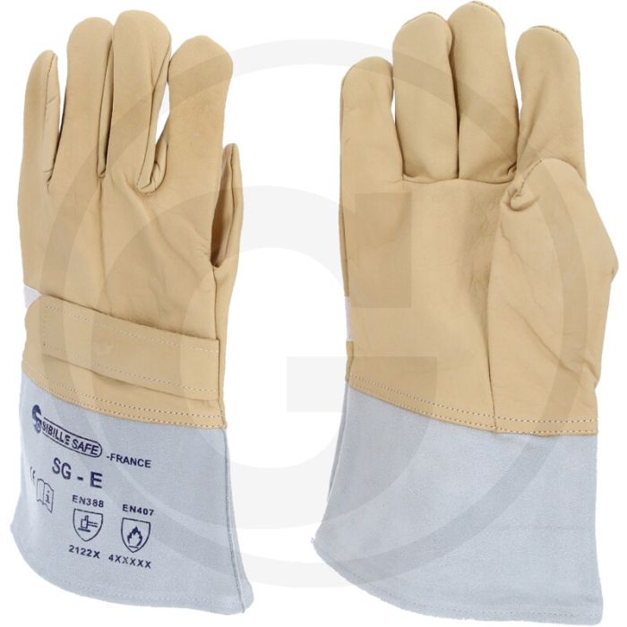 Ks tools Überzieh-handschuh, größe 12 für elektriker-schutzhandschuh - rindnabenleder