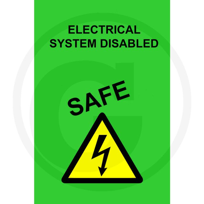 Ks tools poster "gesichert", grün - elektrostatisch warnschild, 200x300mm Ks tools poster "gesichert", grün - elektrostatisch warnschild, 200x300mm