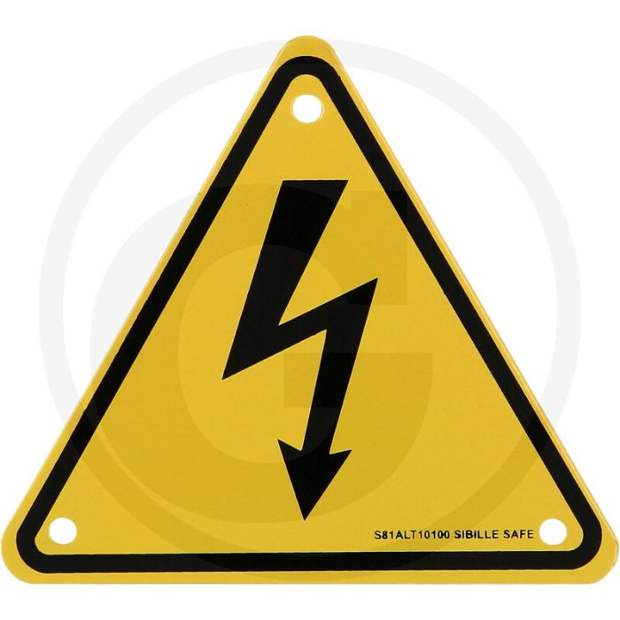 Ks tools warnschild-hybrid-blitz aluminium, 100 mm - dikte 1.2mm