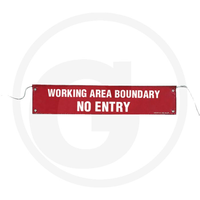 Ks tools banner ''arbeitsbereichsbegrenzung'' - rot, 10000x200mm Ks tools banner ''arbeitsbereichsbegrenzung'' - rot, 10000x200mm