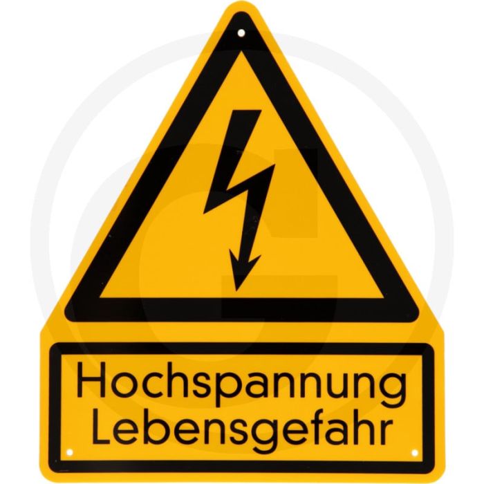 Ks tools warnschild hochspannung, lebensgefahr - alu- / kunststoffverbund - 1,6mm Ks tools warnschild hochspannung, lebensgefahr - alu- / kunststoffverbund - 1,6mm