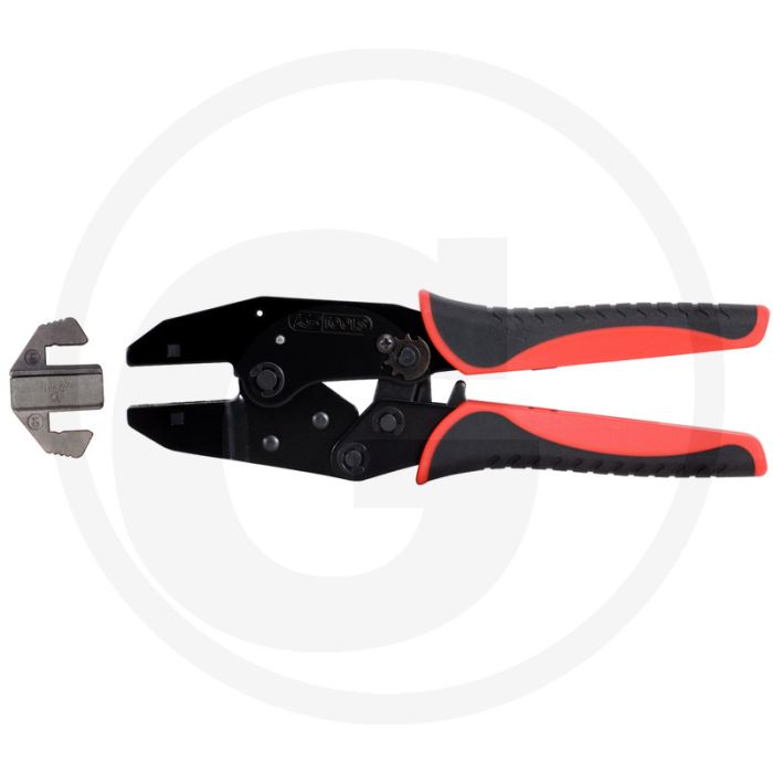 Ks tools krimptang voor westernstekkers, awg22-24, rj22 - met ratelfunctie